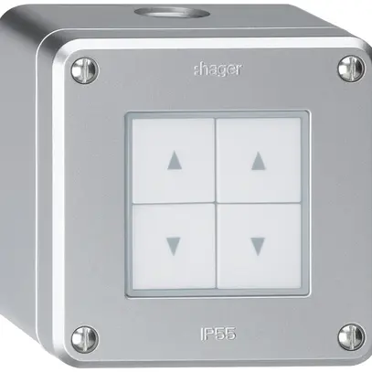 AP-Storenschalter robusto IP55 aluminium mit 4 Funktionstasten 