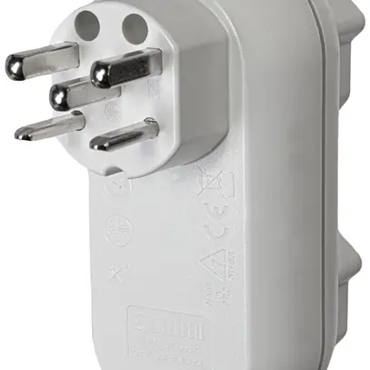 Spina multipla Steffen STRONG 2×T25 16A 400V IP20 bianco 