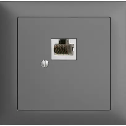 Boîte INC 1×RJ45/s 8P EDIZIOdue gris foncé, R&M swissline 