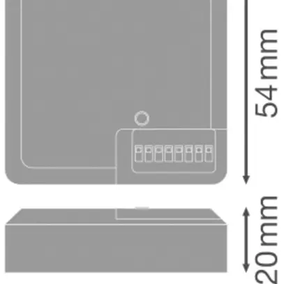 Détecteur de mouvement INC LEDVANCE BLKH CBO RD blanc 
