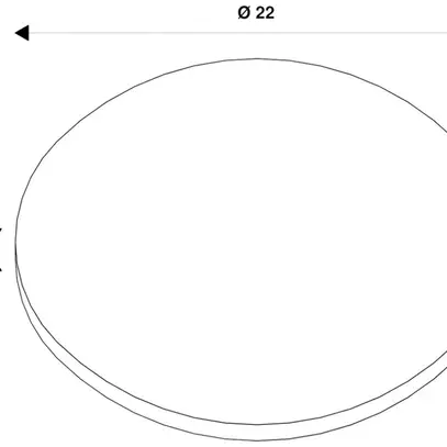 Abat-jour SLV LALU PLATE acier Ø220×15mm bronze à teinte unie 