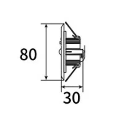Anello decorativo Sylvania LifeSafe Pro materiale sintetico Ø80×5mm nero 