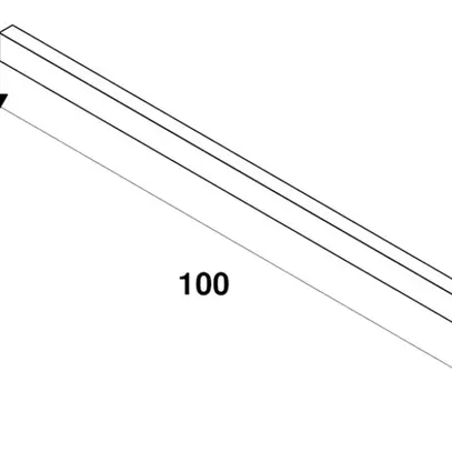 Rail conducteur AP SLV TRACK DEEP 48V 1ph aluminium blanc 1000mm 