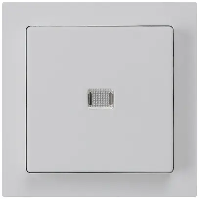 Contact à poussoir lumineux ENC kallysto AR/1P gris clair 