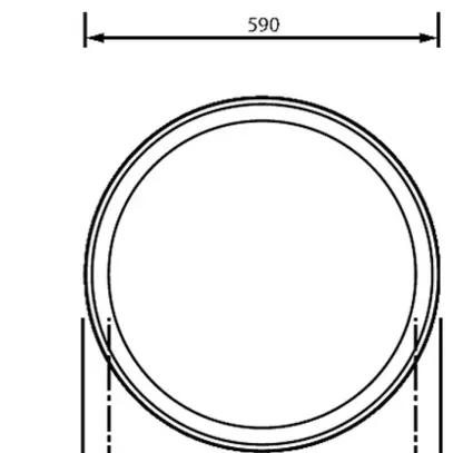 EB-LED-Deckenleuchte Philips Essential 34.5W 4600lm 940 DALI Ø590×82mm weiss 