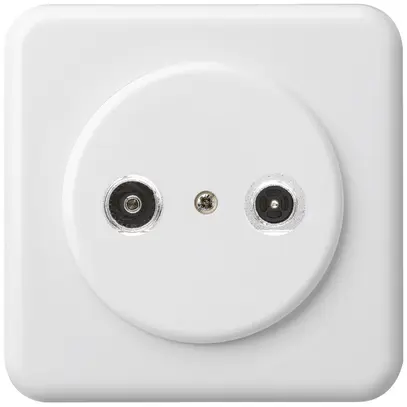 Presa d'antenna INC basico TV-R mont.C 19dB 2GHz bianco 