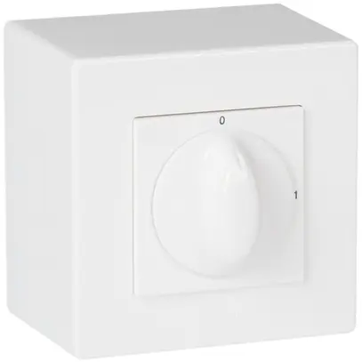 Interruttore rotativo AP ATO 1/1L bianco 0-1-2-1+2 