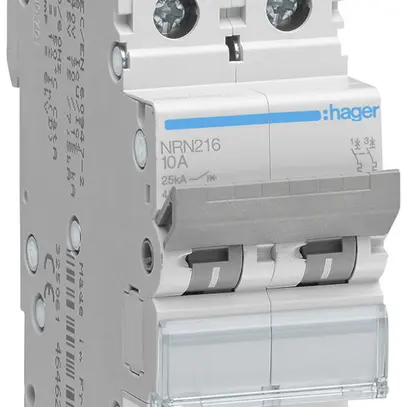 Disgiuntore Hager MCB 2P 415V tipo C 16A 2UM 
