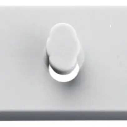 Plaque porteuse Clic 110×20×5mm gris foncé 
