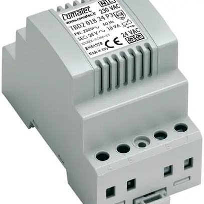 Transformateur de séparation AMD Comatec TBD2, IN: 230VAC, OUT: 24VAC/18VA, 3UM 