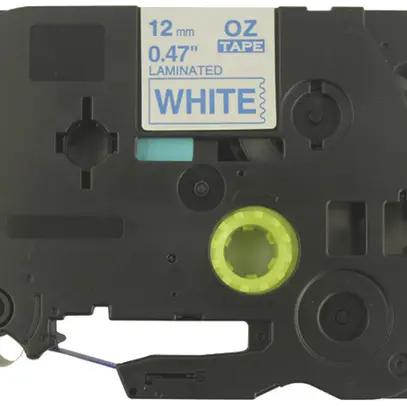Cassetta nastro compatibile con OZE-233, 12mm×8m, bianco/blu 