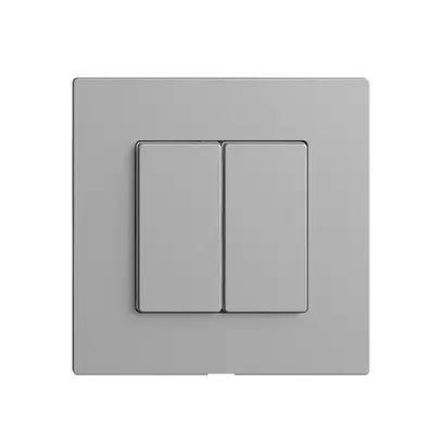 Bedienaufsatz zu Druckschalter 2K/2T Edue Wiser silver 