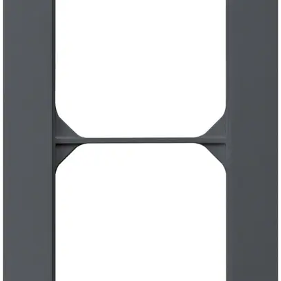 Cadre de recouvrement ENC kallysto.trend 2×1 anthracite 94×154mm 