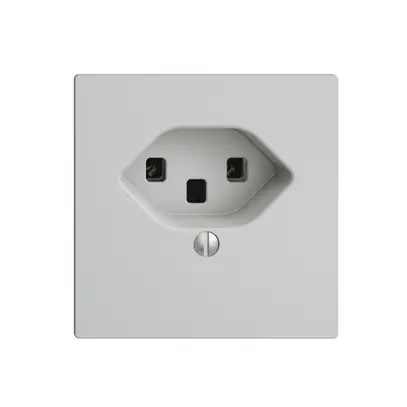 Prise ENC EDIZIOdue T23 16A gris clair, bornes à vis 