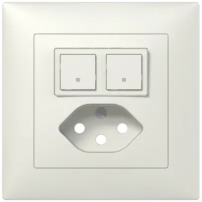 Kit montaggio INC ABB Sidus B bianco per sens./att.+T13 free@home 