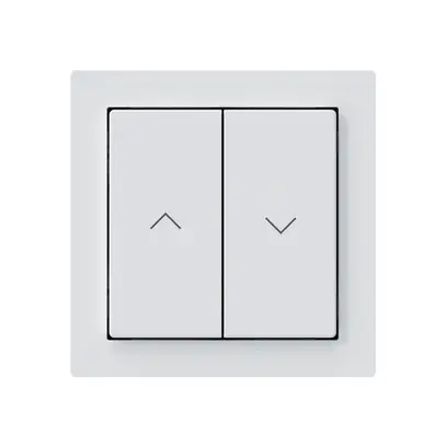 KNX-Storentaster Hager BA kallysto A 2-fach 60×60mm weiss 