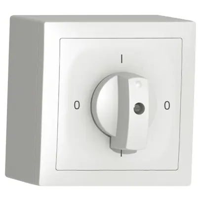 Interrupteur rotatif AP SIDUS A 0/2L blanc 