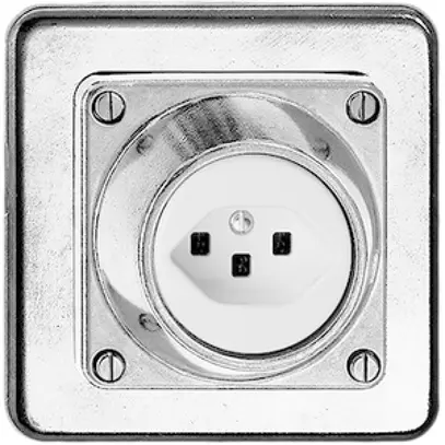 Prise ENC humide T23 16A Al nature avec bornes enf. 