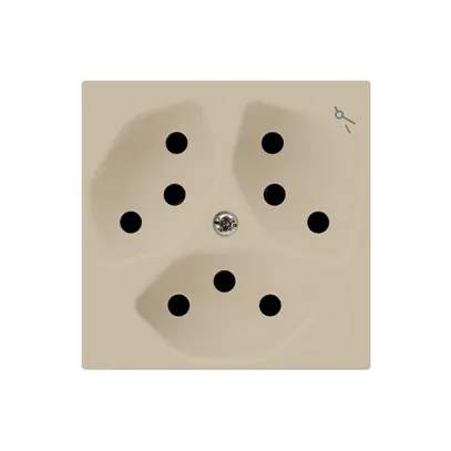 Prise kallysto 3×T13 beige avec sécurité enfants 