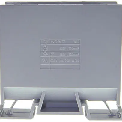 Morsetto di derivazione Woertz 70…120mm² 269A 800V vite 2×1 guida DIN 35mm gr 