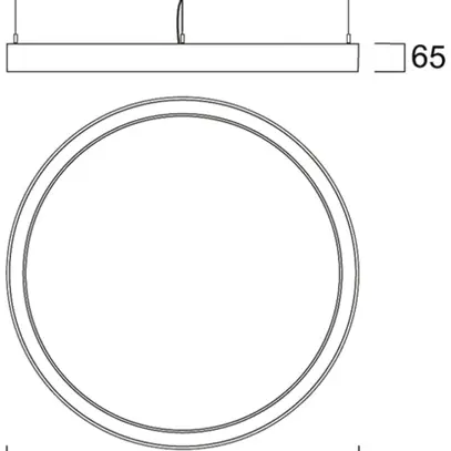 Lampada sospesa LED Sylvania Nilo 88W 9120lm 830 DALI EM Ø1200mm bianco 