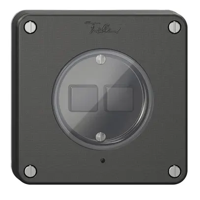 Interruttore 2K/2T NEVO Wiser N.CO nero 