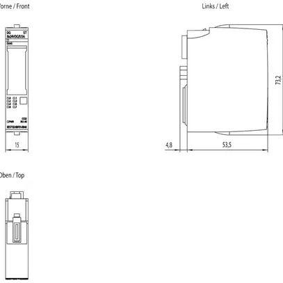 Modulo di uscita PLC Siemens SIMATIC ET200SP DQ 8×24VDC/0.5A ST A0 CC02, 10 pz 