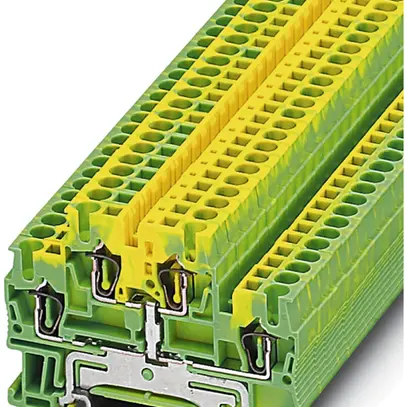 Morsetto 0.08…4mm² raccordo a molla verde/giallo 