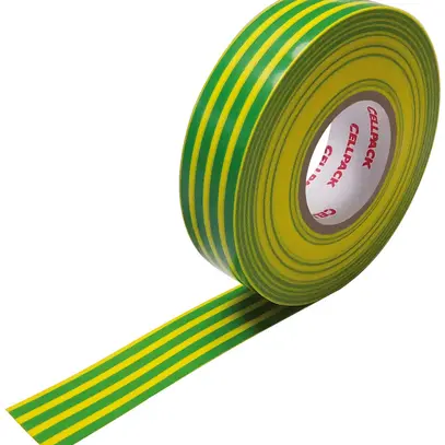 Nastro isolante Cellpack 328 ≥40kV/mm 19mm×20m verde/giallo 