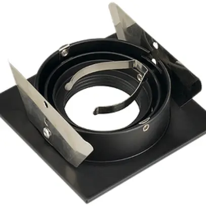 Downlight INC SLV NEW TRIA, GU10 50W carré IP20 noir mat 