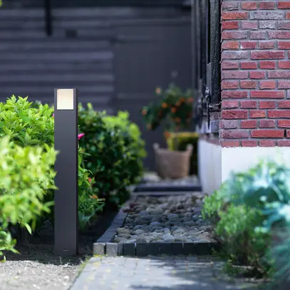 Apparecchio bollard LED Arbour 6W 2700K 100×770×100mm IP44 antracite 