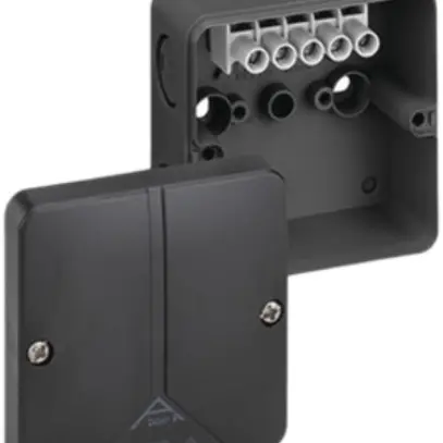 Boîte dérivation AP Abox-i m 025-2.5² IP65 82×82×52mm noir 