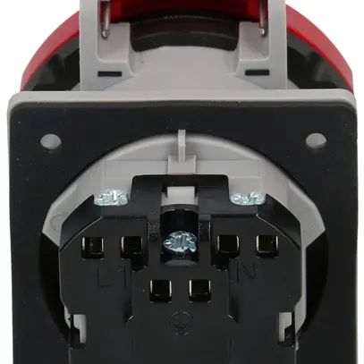 Prise INC MAX HAURI 1× norme suisse type 15 10A 400V 50×66×64mm IP55 rouge 