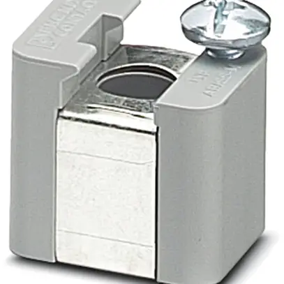 Supporto AB/SS grigio per barra collettrice con vite di fissaggio 