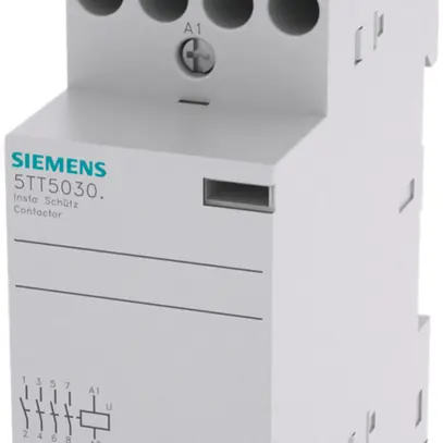 Contattore di potenza Siemens SENTRON INSTA 5TT5 230VAC, 4Ch 25A 