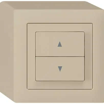 Pulsante per tapparelle AP kallysto 2 tasti di comando beige mors.innesto 