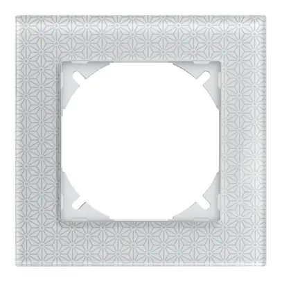 Cadre de recouvrement EDIZIOdue prestige 1×1 verre ornement 
