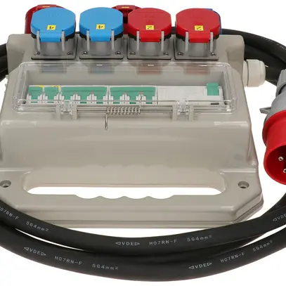 Distributore di corrente MH 2×T23 2×T25 1×CEE16A 3L 2×CEE16A 5L 1×FI 4.5m CEE32 