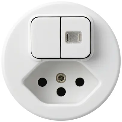 Einsatz zu Leuchtkombination 3+A-R/1L+Typ 13 basico weiss 1 Linse 