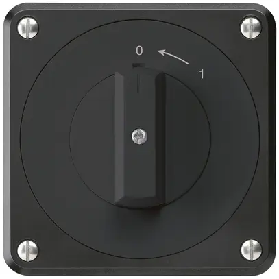 Contatto rotativo INC robusto IP55 nero 2P 