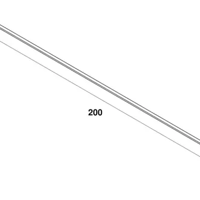 Couvercle SLV S-TRACK 1~ 2000×18×7.5mm PC gris 