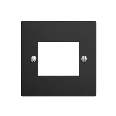 Plaque frontale 4×RJ45 ITplus EDIZIOdue noir 