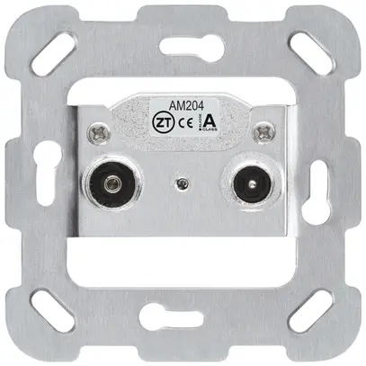 Inserto per presa antenna Hager R/TV montaggio F 4dB 2GHz 