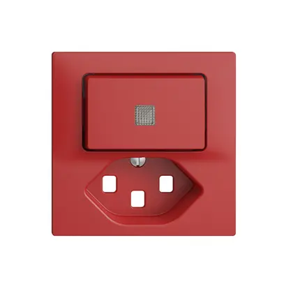 Kit frontale EDIZIOdue berry 60×60mm T23 con lente 