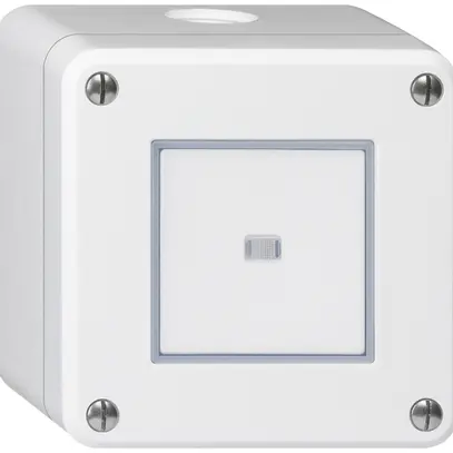 Interruttore AP robusto IP55 schema 3 illuminato bianco 