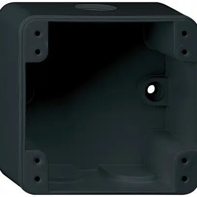 En-tête AP Hager robusto 1×1 86×86mm noir 