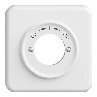 Kit frontal STANDARDdue Su->I<-Giù blanc 90×90mm pour contact pivotant 