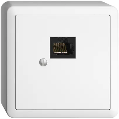 Scatola AP 1×RJ45/u 8P EDIZIOdue bianco R&M swissline 