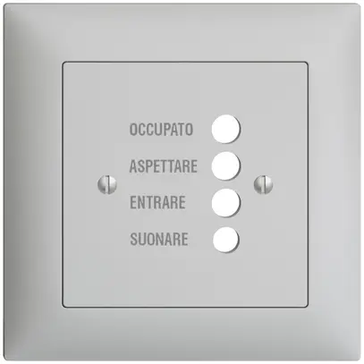Kit front. INC EDIZIOdue grigio chiaro, 88×88 per stazion.d.porta 1334.I 