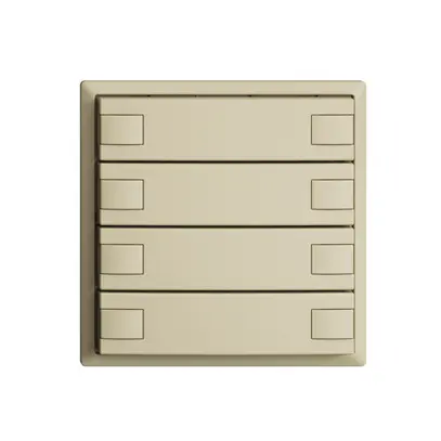 Pulsante KNX RGB EDUE, 250mW, s.LED, 8×pulsante, com.1×tasto, van 